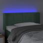 Preview: LED Kopfteil Dunkelgrün 83x16x78/88 cm Samt