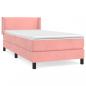 Preview: Boxspringbett mit Matratze Rosa 90x190 cm Samt