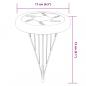 Preview: Solar-Bodenleuchten mit Erdspieß 12 Stk. Warmweiß