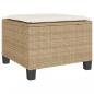 Preview: 3-tlg. Bistro-Set mit Kissen Beige Poly Rattan