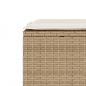 Preview: 3-tlg. Bistro-Set mit Kissen Beige Poly Rattan