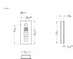 Preview: DoorBird D2101V IP Video Türsprechanlage V4A mit eKey sLine Fingerprint, Edelstahl (204501)