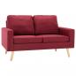 Preview: 2-Sitzer-Sofa Weinrot Stoff