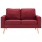 Preview: 2-Sitzer-Sofa Weinrot Stoff