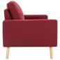 Preview: 2-Sitzer-Sofa Weinrot Stoff