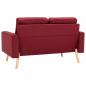 Preview: 2-Sitzer-Sofa Weinrot Stoff