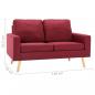 Preview: 2-Sitzer-Sofa Weinrot Stoff