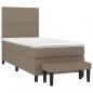 Preview: Boxspringbett mit Matratze Taupe 90x190 cm Stoff