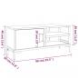 Preview: TV-Schrank Braun 90x30x40 cm Massivholz Kiefer