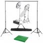 Preview: ARDEBO.de - Fotostudio-Set mit Lampen und Hintergrundsystem