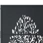 Preview: Gartentor Anthrazit 105x205 cm Stahl Baum-Design