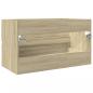 Preview: Waschbeckenunterschrank Sonoma-Eiche 80x38,5x45cm Holzwerkstoff