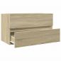 Preview: Waschbeckenunterschrank Sonoma-Eiche 80x38,5x45cm Holzwerkstoff