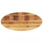 Preview: ARDEBO.de - Tischplatte 80x40x2,5 cm Oval Massivholz Mango