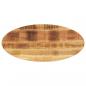 Preview: ARDEBO.de - Tischplatte 120x50x2,5 cm Oval Massivholz Mango