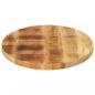 Preview: Tischplatte 120x50x2,5 cm Oval Massivholz Mango