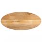 Preview: ARDEBO.de - Tischplatte 90x40x2,5 cm Oval Massivholz Mango