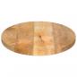 Preview: Tischplatte 140x50x2,5 cm Oval Massivholz Mango