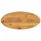 Preview: ARDEBO.de - Tischplatte 80x40x2,5 cm Oval Massivholz Mango