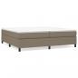 Preview: Boxspringbett mit Matratze Taupe 200x200 cm Stoff