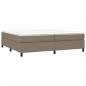 Preview: Boxspringbett mit Matratze Taupe 200x200 cm Stoff