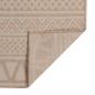 Preview: Outdoor-Teppich Flachgewebe 120x170 cm Braun Gestreift