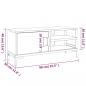 Preview: TV-Schrank Schwarz 90x30x40 cm Massivholz Kiefer