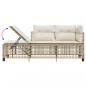 Preview: 3-tlg. Garten-Ecksofa-Set mit Kissen Beige Poly Rattan