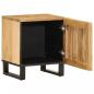 Preview: Nachttisch 40x34x46 cm Raues Mangoholz