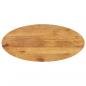 Preview: ARDEBO.de - Tischplatte 90x40x2,5 cm Oval Massivholz Mango