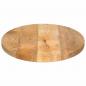 Preview: Tischplatte 120x50x2,5 cm Oval Massivholz Mango