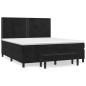 Preview: Boxspringbett mit Matratze Schwarz 160x200 cm Samt