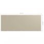 Preview: Balkon-Sichtschutz Beige 120x300 cm Oxford-Gewebe