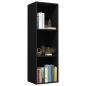 Preview: Bücherregal/TV-Schrank Schwarz 36x30x114 cm Holzwerkstoff