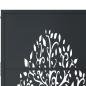 Preview: Gartentor Anthrazit 105x130 cm Stahl Baum-Design