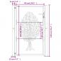 Preview: Gartentor Anthrazit 105x130 cm Stahl Baum-Design