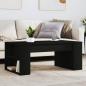 Preview: ARDEBO.de - Couchtisch Schwarz 102x55x42 cm Holzwerkstoff