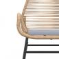 Preview: Gartenstühle 2 Stk. mit Kissen Braun Poly Rattan