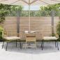 Preview: Gartenstühle 2 Stk. mit Kissen Braun Poly Rattan