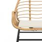 Preview: Gartenstühle 2 Stk. mit Kissen Braun Poly Rattan