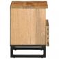 Preview: Nachttisch 40x33x46 cm Raues Mangoholz