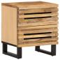 Preview: ARDEBO.de - Nachttisch 40x34x46 cm Raues Mangoholz