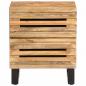 Preview: Nachttisch 40x34x46 cm Raues Mangoholz