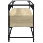 Preview: TV-Schrank mit Glasplatte Sonoma-Eiche 98x35x51cm Holzwerkstoff