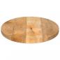 Preview: Tischplatte 110x50x2,5 cm Oval Massivholz Mango