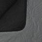 Preview: Zweiseitige Tagesdecke Gesteppt 220 x 240 cm Grau und Schwarz