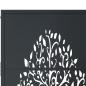 Preview: Gartentor Anthrazit 105x155 cm Stahl Baum-Design