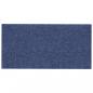 Preview: Wandpaneele 12 Stk. Blau 30x15 cm Stoff 0,54 m²