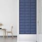 Preview: Wandpaneele 12 Stk. Blau 30x15 cm Stoff 0,54 m²