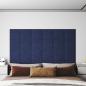 Preview: ARDEBO.de - Wandpaneele 12 Stk. Blau 30x30 cm Stoff 1,08 m²